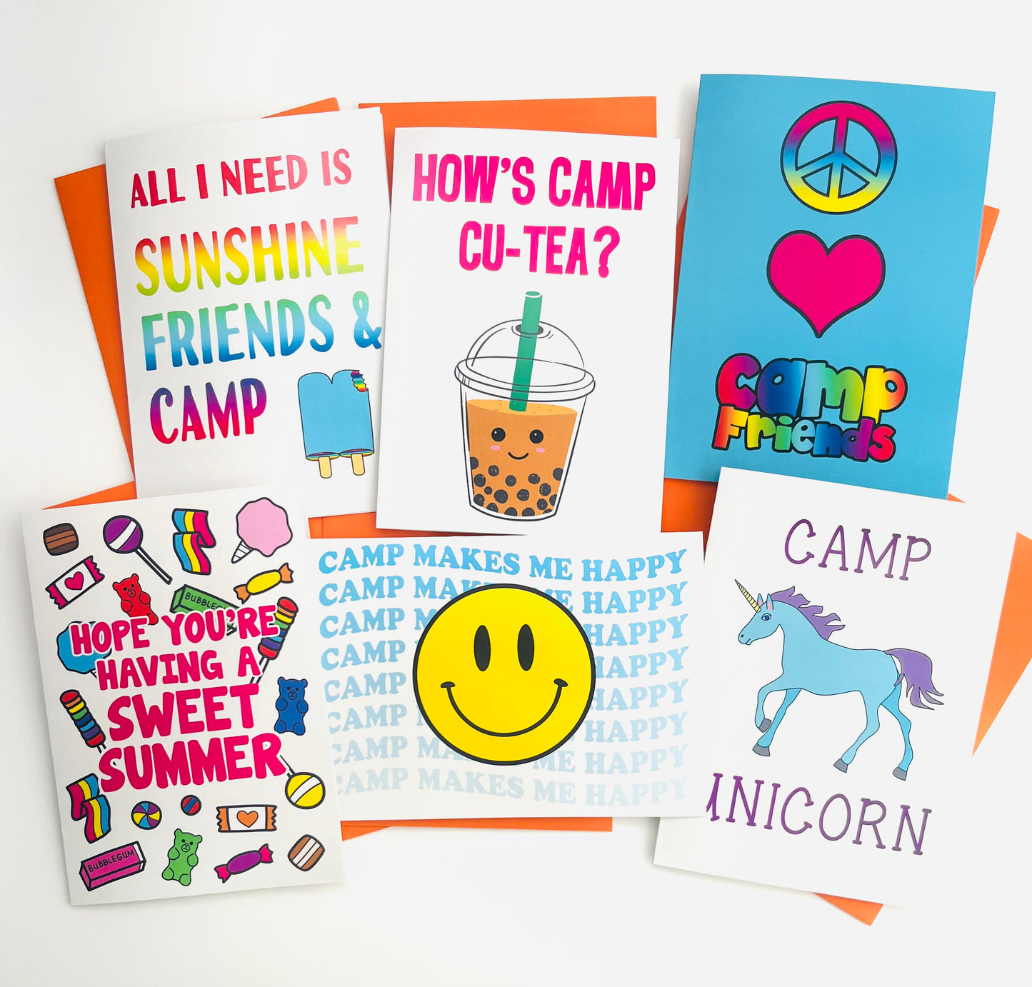 SWEET PACK-Summer Camp Greeting Cards Set of 6