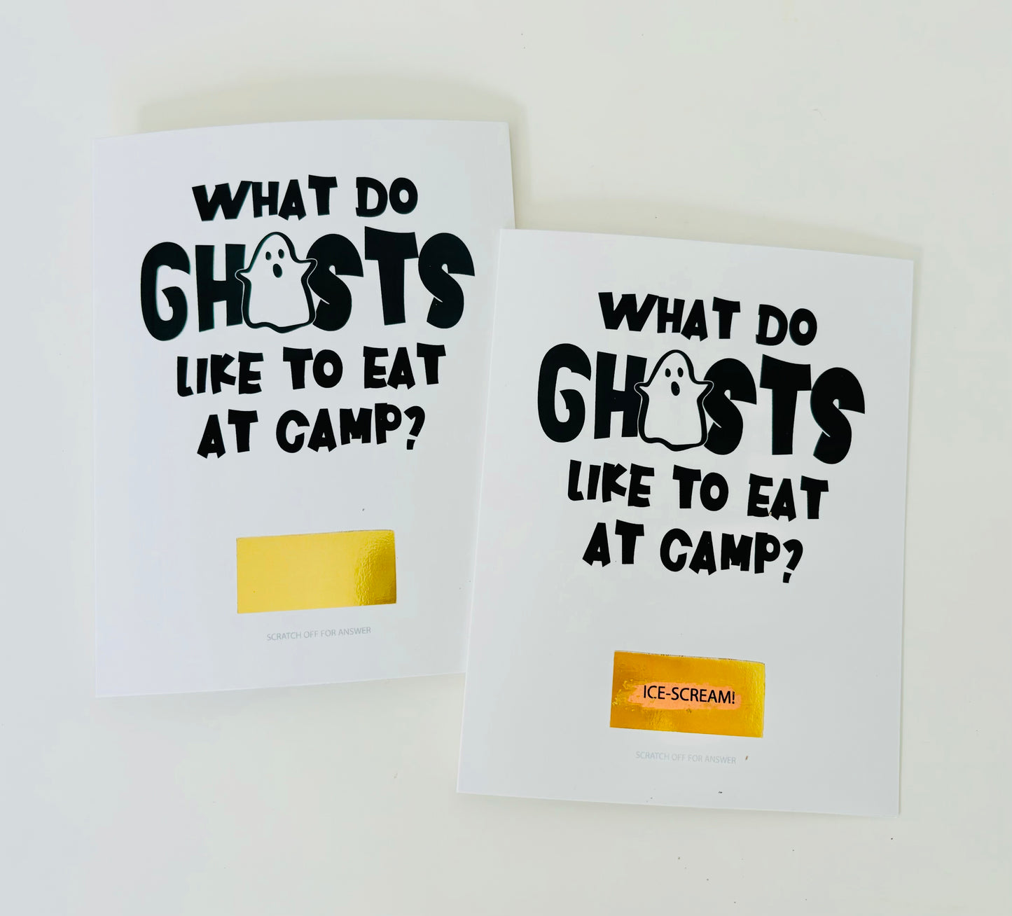 GRANDPARENT'S SUPREME PACK-Summer Camp Greeting Cards Set of 8  Includes 2 scratch off jokes