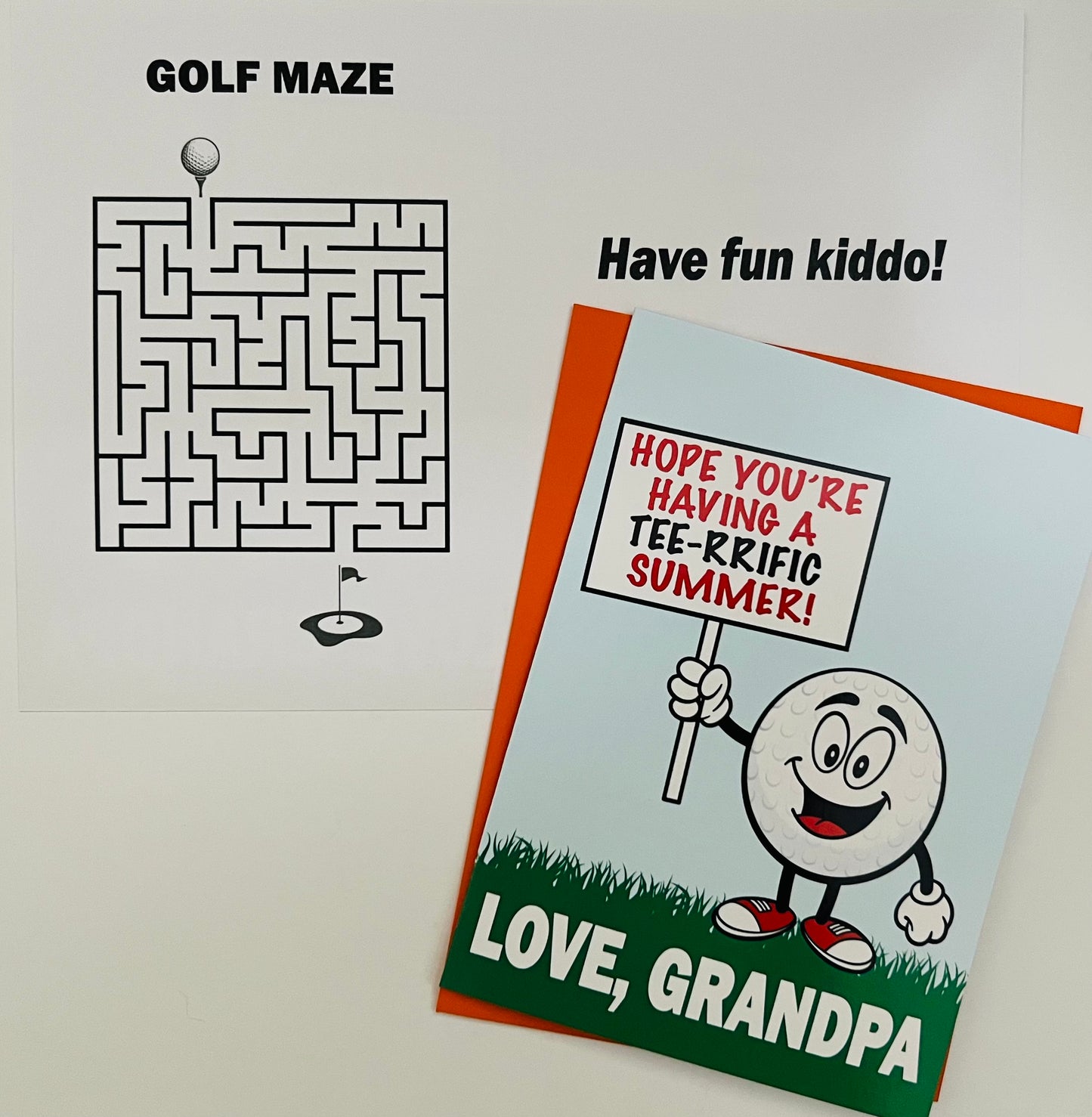 GRANDPARENT'S SUPREME PACK-Summer Camp Greeting Cards Set of 8  Includes 2 scratch off jokes