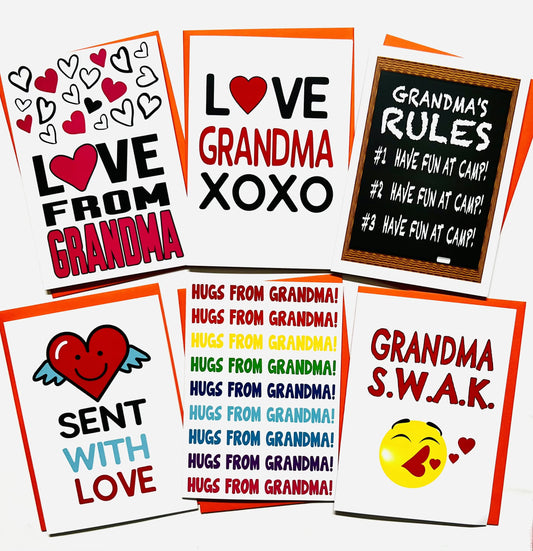 Grandma Pack-Camp Greeting Card Set of 6