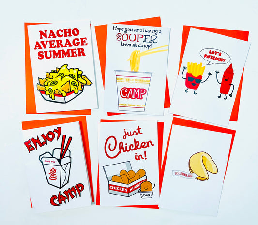 Foodie Camper-Greeting Card Set of 6