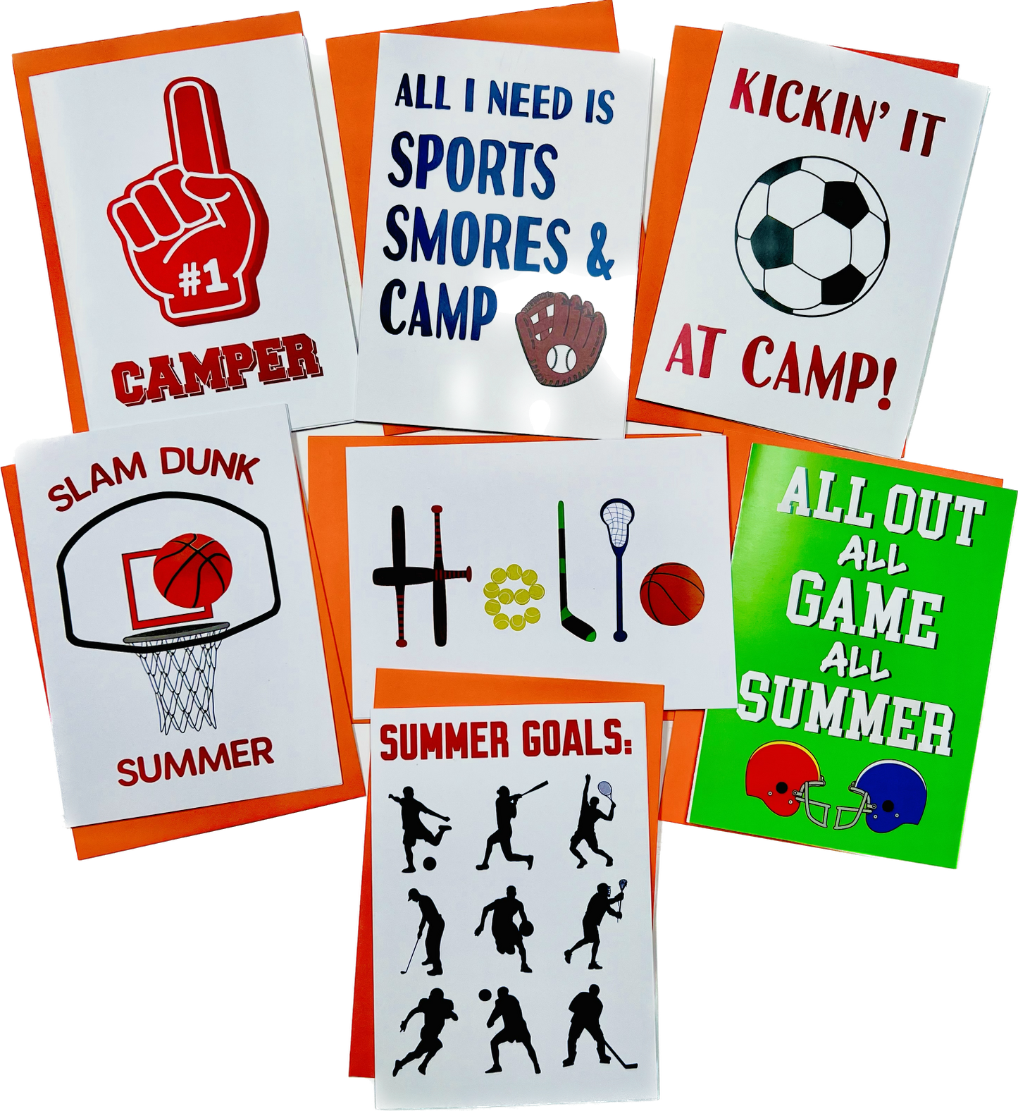 ULTIMATE SPORTS PACK-Camp Greeting Cards Set of 7